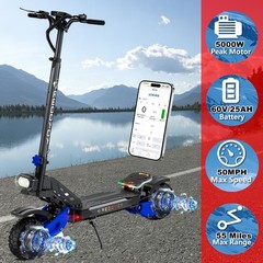 5000W Electric Scooter for Adult Monopatín Eléctrico Adulto Fast Speed 50MPH NFC