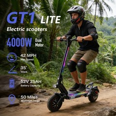 2000W*2 Dual Motors 1300Wh Electric Scooter 11″ Folding EScooter 42MPH For Adult