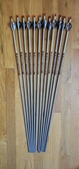 Easton FMJ 6mm 320 Spine Black/White Vanes 12 pack
