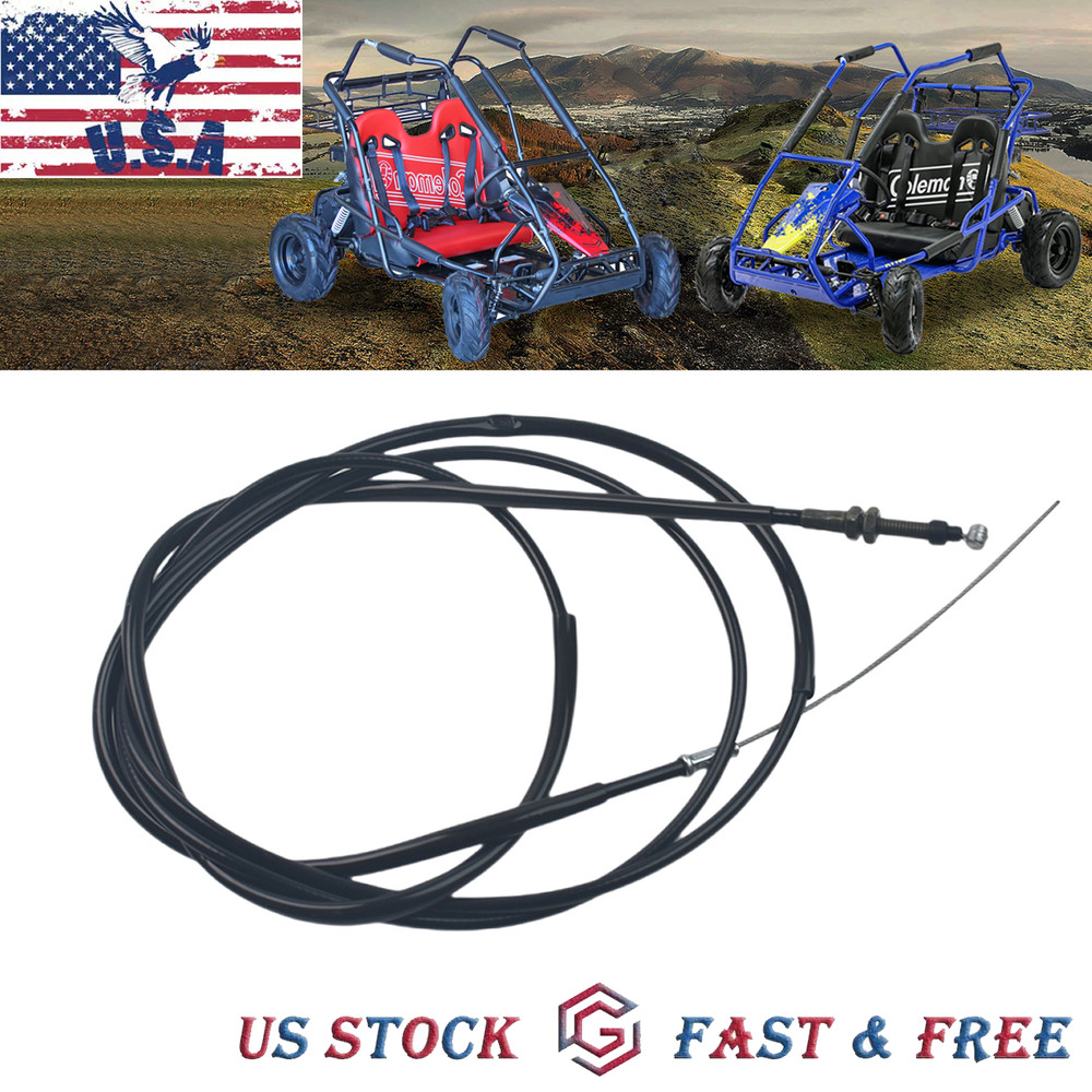 Throttle Cable Out 78″ Inner Wire 85″ For Coleman Powersports Off Road Go Kart