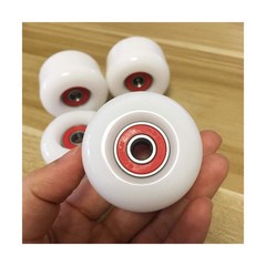 Sport Skateboard Wheels Kit-4pcs 50mm X 35mm 83A White Soft Cru… FAST USA SHIP