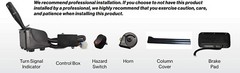 9-Pin 12V Golf Cart LED Light Turn Signal Kit w/Horn Brake Hazard Light Switch,