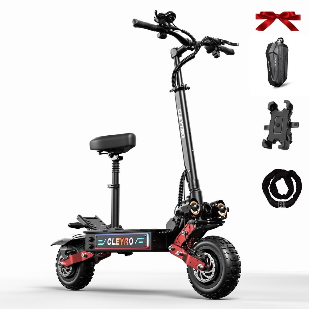 Electric Scooter Adult Folding E-Scooter 3000W Dual Motor 11″ Road Tire 60V 33Ah