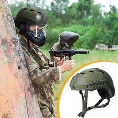 Tactical Airsoft Helmet with Full Face Protective Mask kit for Hunting Cosplay