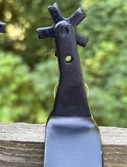 Men’s Pair Black Steel 5 Degree Bronc Riding Rodeo Spurs 5 Pt Rowels FREE SHIP