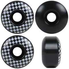 Skateboard Wheels 52mm x 31mm 100A High Rebound Checker Black/White