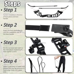30/40Lbs Takedown Bow 53» Straight Draw Bow Aluminium Alloy Riser Right Hands