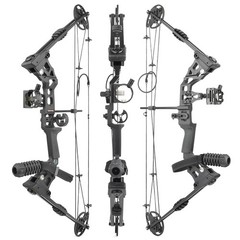 Compound Bow Set 20-70lbs Adjustable Arrows Archery Outdoor Shooting RH LH