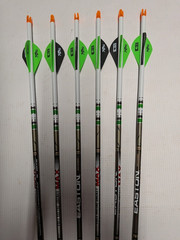 6 Easton Full Metal Jacket FMJ MAX 5mm 340 Arrows Custom Dip/Crested/Blazer Vane