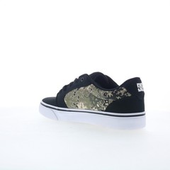 DC Anvil TX 320040-XKCW Mens Black Canvas Skate Inspired Sneakers Shoes