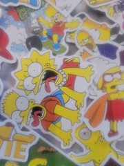 50pcs Simpsons Skateboard Stickers Vinyl Laptop Luggage Decals Dope Sticker Lot