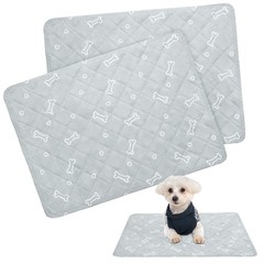 Washable Pee Pads for Dogs, 2 Pack Reusable Puppy Pads 19″ x 30″, Super Absor…