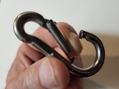 316 Stainless Steel Carabiner snap clip hiking clasp marine grade 6mm 1/4 2 3/8″