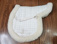 Fleeceworks fitted hunter pad sheepskin, white 15 15.5 16.5″ saddle $336