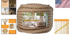 Thick Twisted Manila Rope – DIY Landscape Solution