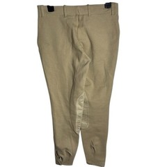 Dover Saddlery Riding Sport Cotton Stretch Beige Knee-patches Breeches size 28