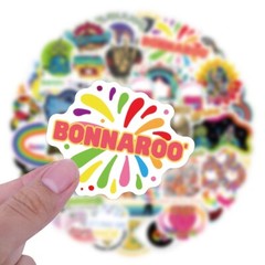 Mix 10/63 PC Bonnaroo Music Festival Cartoon Graffiti Gift Sticker-No Duplicate