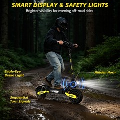 1200W Electric Scooter for Adult 48V13AH 28MPH 11» Off-road Commuting E-Scooter