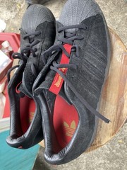 Adidas Thrasher Skateboarding Shoes Color Black/red Size 11