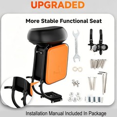 LADPED Adults Electric Scooter with Seat 8.5″ 19MPH Commuter E-Scooter 15Miles