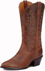 Ariat Heritage Round Toe Western Boots – Women’s Leather Cowgirl Boots Sz 8.5