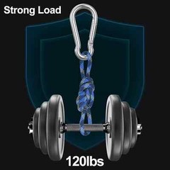 10 PCS Stainless Steel Carabiners Spring Snap Hooks Heavy Duty Keychain Clip NEW