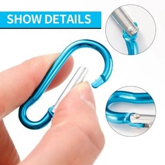 10 PCS Stainless Steel Carabiners Spring Snap Hooks Heavy Duty Keychain Clip NEW