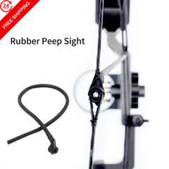 SPG Archery Peep Sight, 1/4″ 3/16″ Aluminum 3x2x1cm, Tube Sight Kit