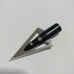 12Pcs DIY Hunting Tradition Broadheads Iron Jacket Wooden Bamboo Arrow Glue Tip