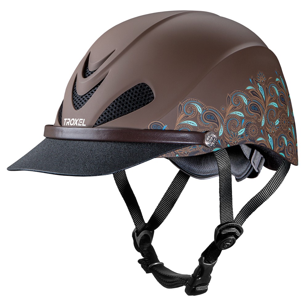 86TX Troxel Sure Fit Pro Dakota Hat Band Horse Riding Helmet Turquoise