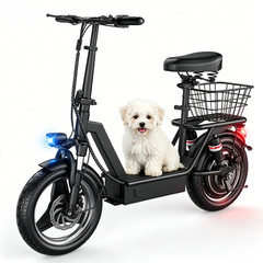 14″ Foldable Electric Scooter for Adults 1000W 25MPH 45Miles E Scooter with Seat