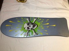 Vintage 1985 BRAND X SKATE DECK Original DedHed Skull Skateboard nos new og RARE
