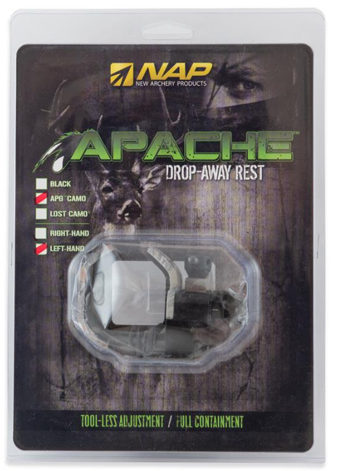 Nap Apache Drop Away Rest LEFT Hand Archery Bow Hunting- LH Camo 60-943 NEW