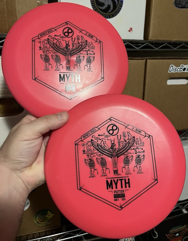 NEW! Old Stock Infinite Discs P@!R of D-Blend Myth Pink @175 Innova Disc Golf