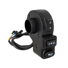 50cm Black 3 Function Handlebar Switch for Scooter Headlight For horn Beam