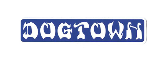 Dogtown Skateboards Bar Logo Sticker Blue 8″ -FREE SHIPPING!