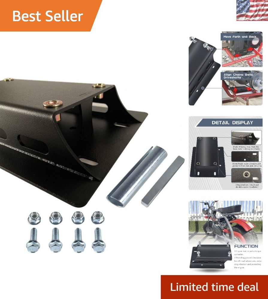 Powder Coated Riser Plate for Predator Engine – Enhance Your Mini Bike Adventure