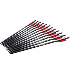 12pcs 20inch Crossbow Bolts Carbon Arrows With 4″ vane 8.8mm Shaft Shooting USA