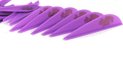 2.5″ Vanes Tonys All New Super Wave Archery Vanes Purple 50PK TNYSWV3343G