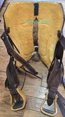 R Bar B Ranch Cutter Saddle 16.5″ Leather Tooled Western Roping Show All Around
