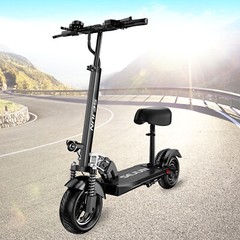 800W Motor 27MPH 35 Mile Q2 Adult Electric Scooter with Seat 48V 13AH Foldable