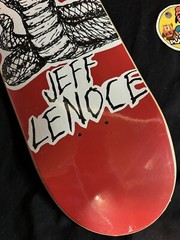 SUPER RARE Jeff Lenoce Evil Red Cobra Pro Model Baker Skateboard Deck In Shrink