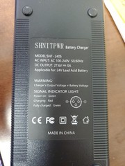 138w 5a Charger With XLR Male Connector For 24V Lead-Acid (SLA) Battery Adapter