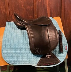 Imported English Black Leather Native Pony Saddle Mountain & Moorland 15” Seat