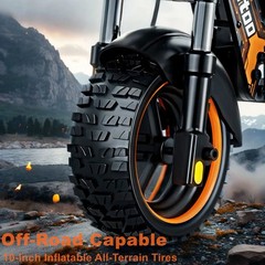RUITOO 1000W/1600W/3200W Electric Scooter Off-Road Adults Foldable Travel E-Bike