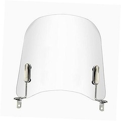 Universal Motorcycle Windshields 16.5″x17.2″ Windscreen Wind Splitter Wind