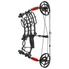 25» Compound Bow Kit Dual-use 30-60lbs Short Axis Archery Hunting Target RH LH