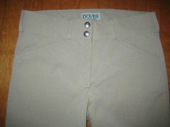 NEW DOVER Women’s Beige Size 26 Suede Knee Patch Equestrian Riding Breeches