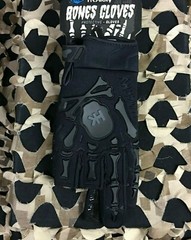 NEW MEDIUM HK Army Bones Paintball Gloves – Black/Black