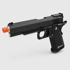 Airsoft 6mm GBB Full Al Alloy Metal Pistol Semi Auto w Extra Magazine Set